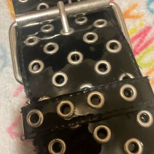 Black Grommet Belt